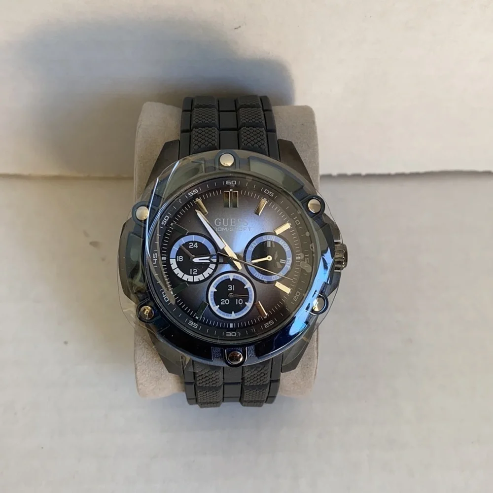 NEW GUESS Blue and grey Multifunction Sport Watch